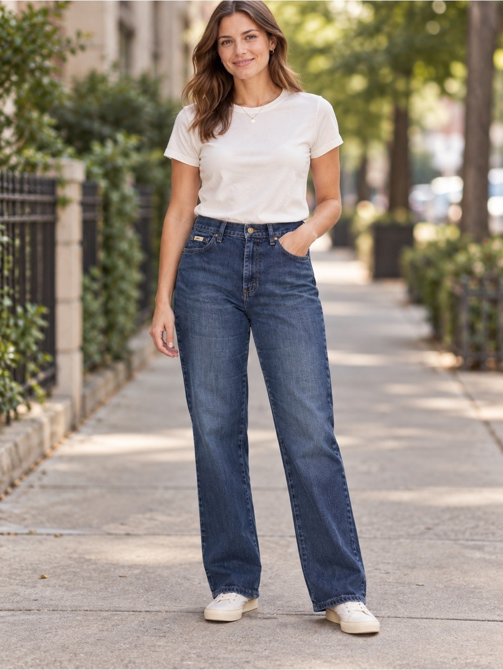 Lee Relaxed Straight Leg Jeans Size 18 Short